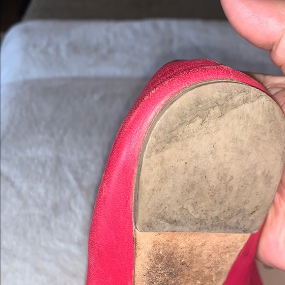 Gently Loved Salvatore Ferragamo Women's Red Ballet Flats - Picture 7 of 11